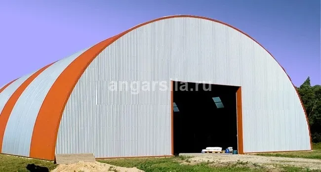 картинка-ссылка на статью: Какой фундамент нужен для бескаркасного ангара в Покачи?